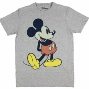 NWT Disney Men's Giant Mickey Mouse Gray Graphic T-Shirt,Size: 2X -- 50/…